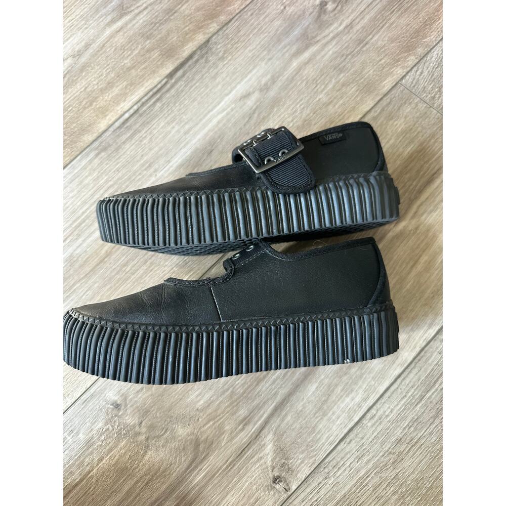 Vans Mary Jane Creeper Black Grunge Core Shoes size 5.5 - Picture 2 of 11